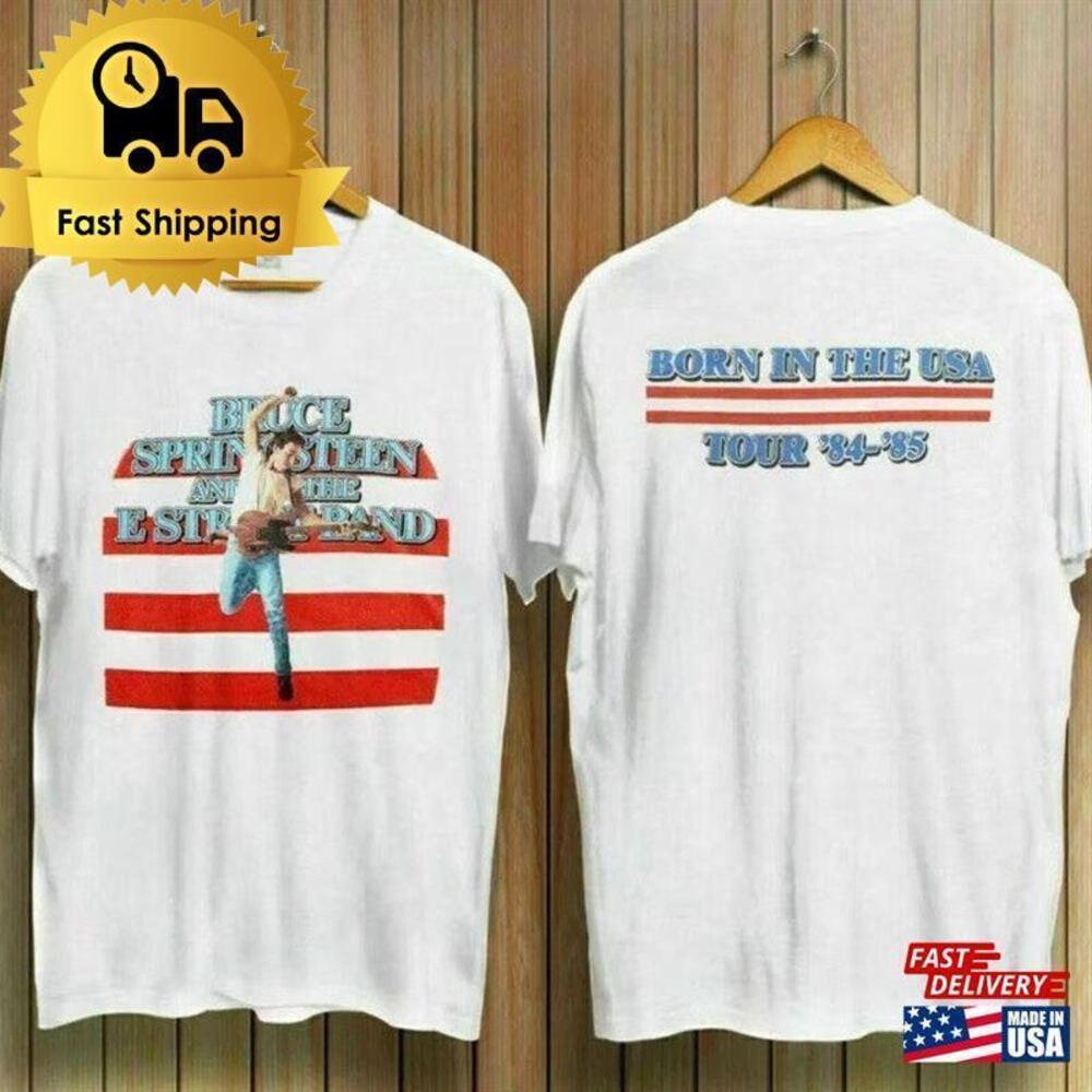 Bruce Springsteen Tour T-Shirt Retro N E Street Band T-Shirt 2 Sided